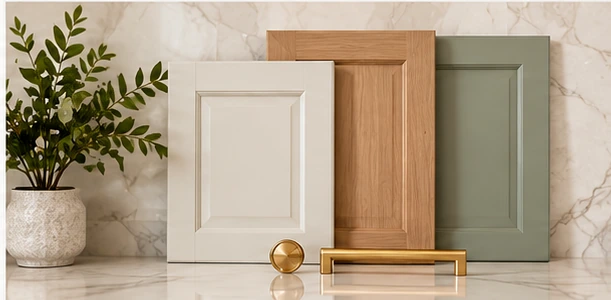 Elegant kitchen cabinetry with custom storage and coordinated finishes