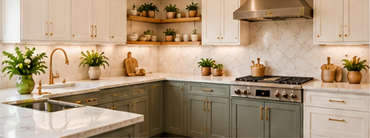 L-shaped kitchen layout