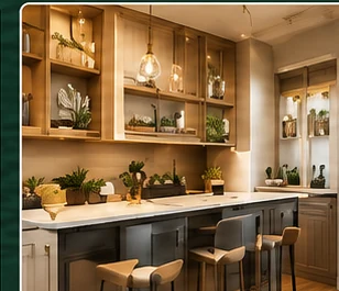 Custom cabinetry and storage