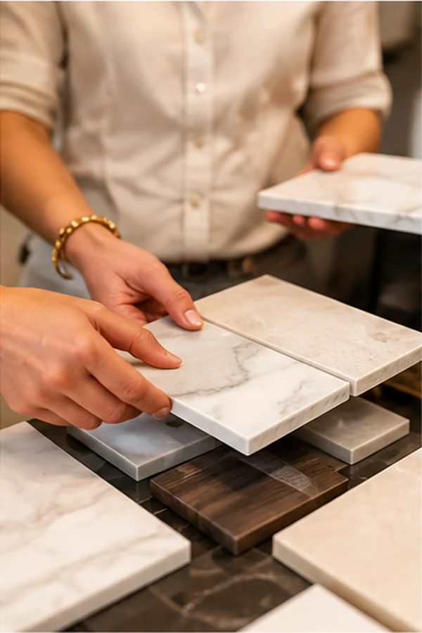 Coordinated kitchen design and material selections